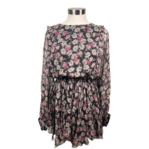 Love Shack Fancy Long Sleeve Popover Mini Dress Size‎ Small